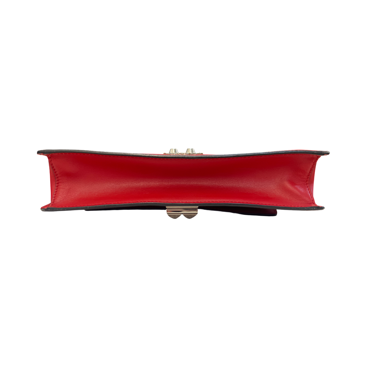 Prada Saffiano Elektra Shoulder Bag Handbag Red Leather