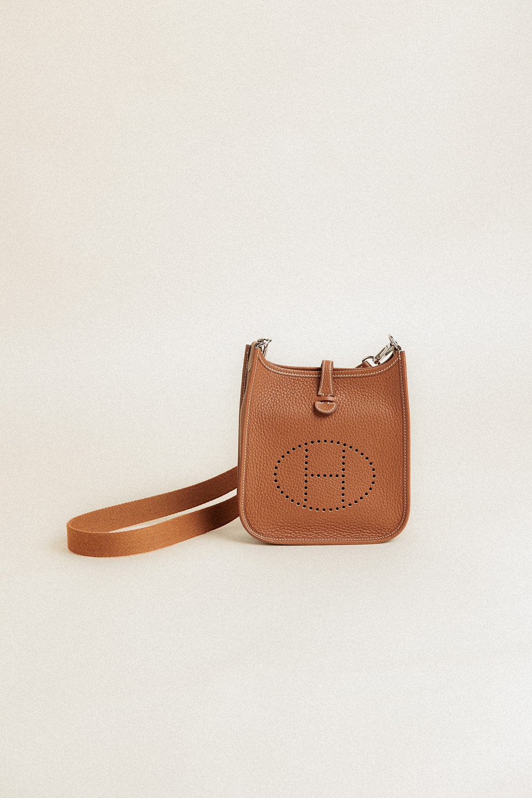 Hermès Taurillon Clemence Evelyne TPM Gold