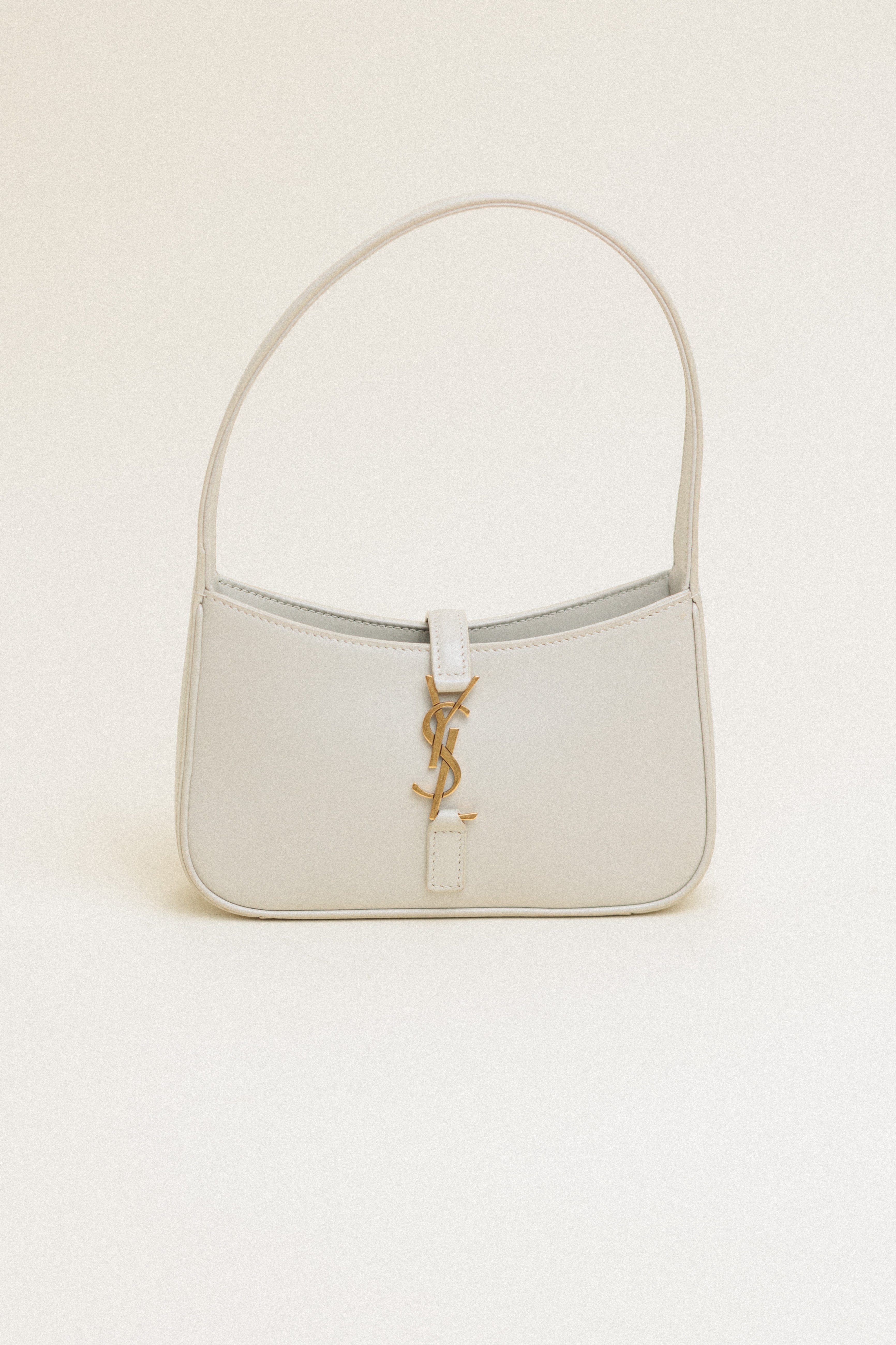 Saint Laurent Mini Le 5 à 7 Blanc Vintage