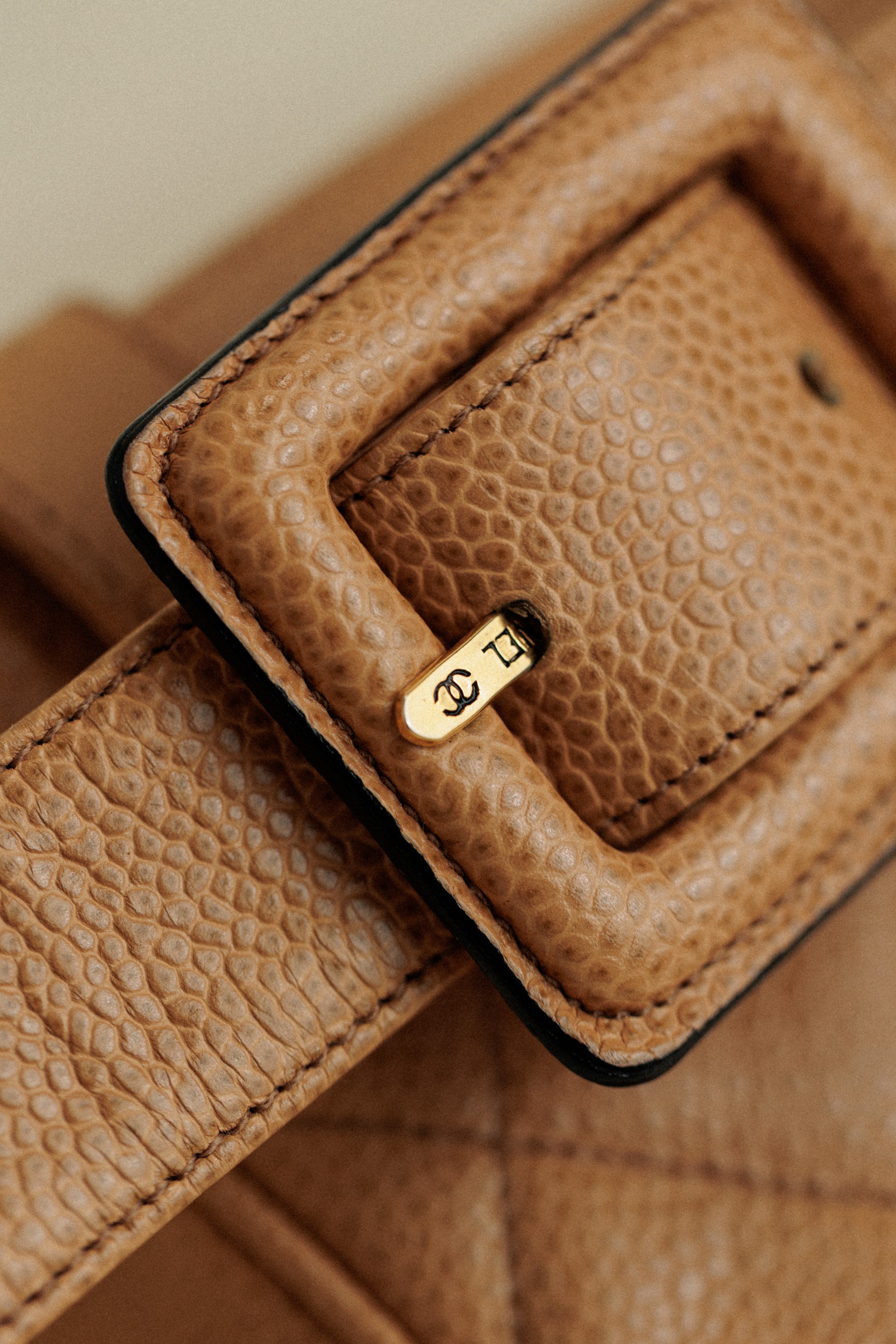 Chanel Interlocking CC Belt Bag Beige