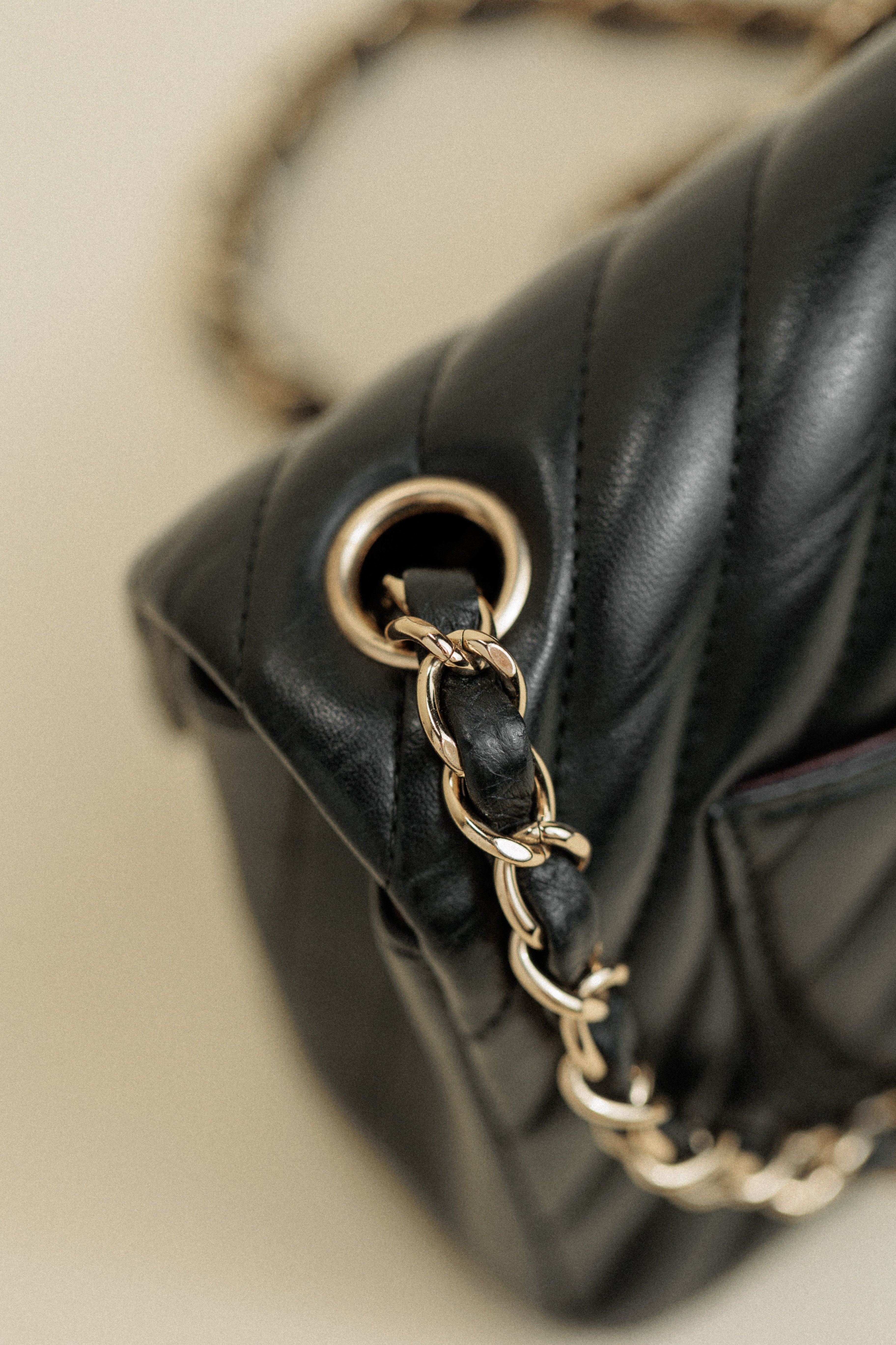 Chanel Chevron Mini Flap Lambskin Black Small