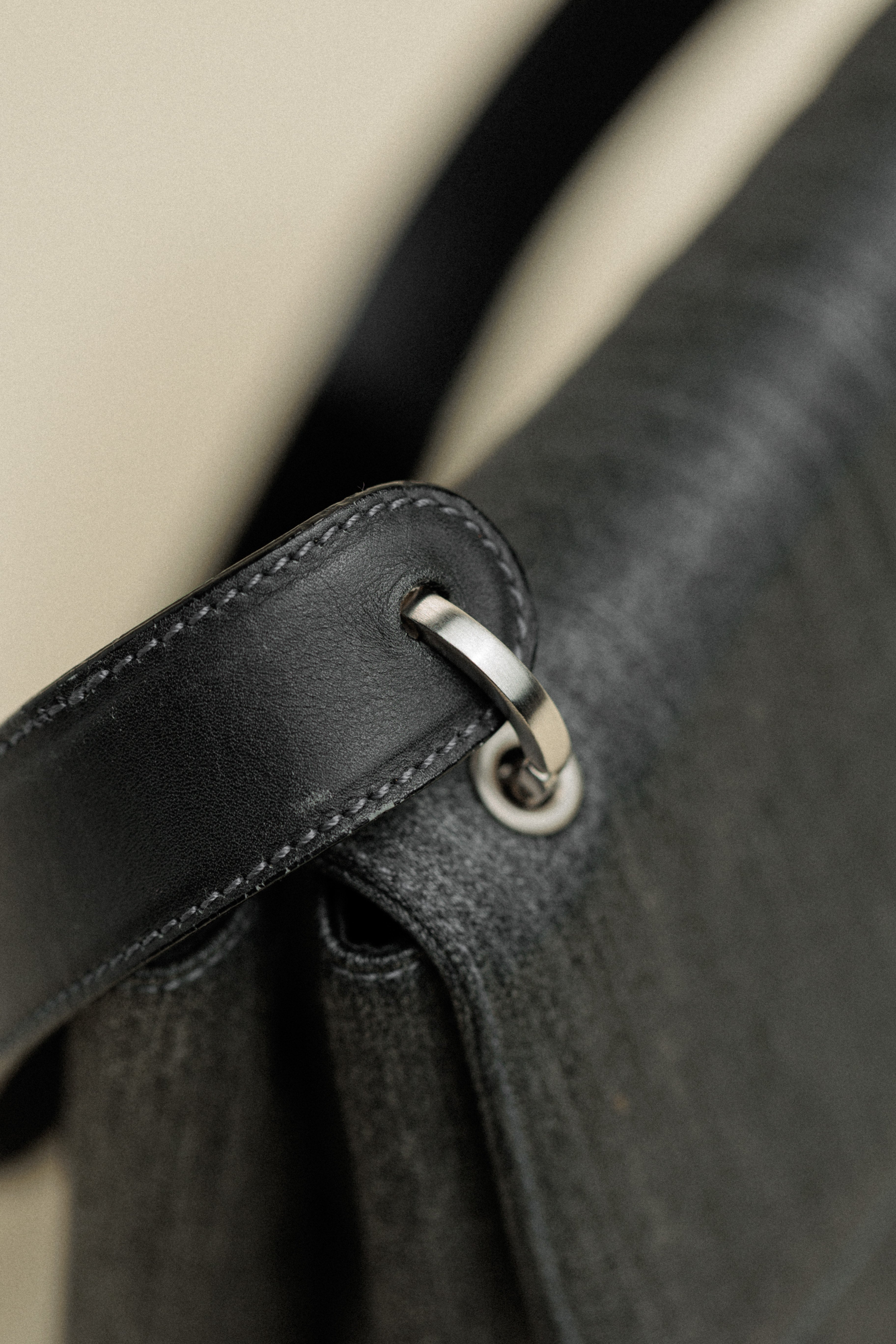Salvatore Ferragamo Vintage Gray Twill Letter Vara Shoulder Bag