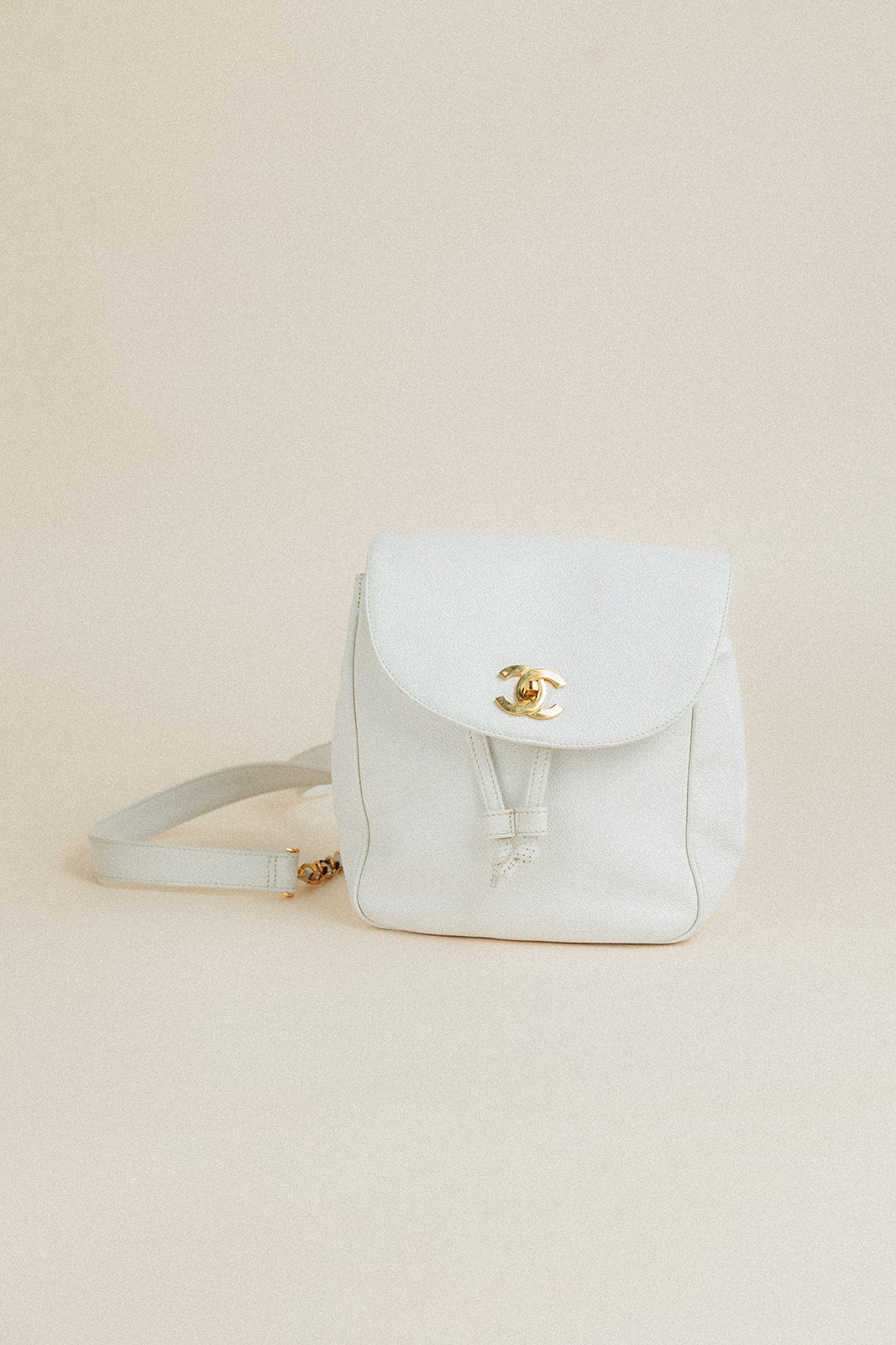 Chanel Vintage Caviar CC Backpack