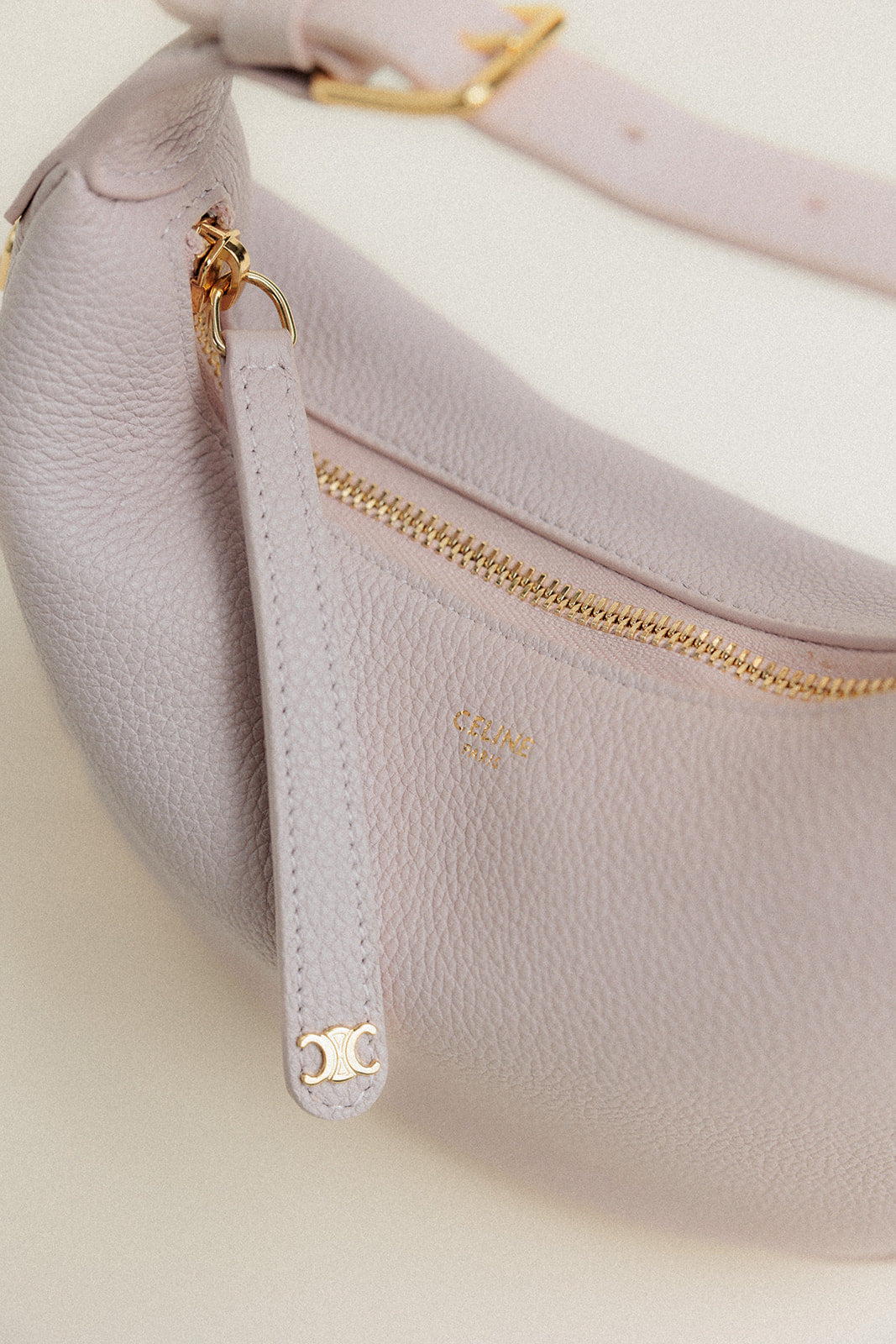 Celine Teen Lulu Bag Bleached Grained Calfskin Pale Pink