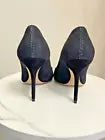 Christian Dior Cherie Black Suede Pointy Pumps, Size 37EU/7US NIB