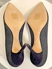 Christian Dior Cherie Black Suede Pointy Pumps, Size 37EU/7US NIB