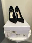 Christian Dior Cherie Black Suede Pointy Pumps, Size 37EU/7US NIB