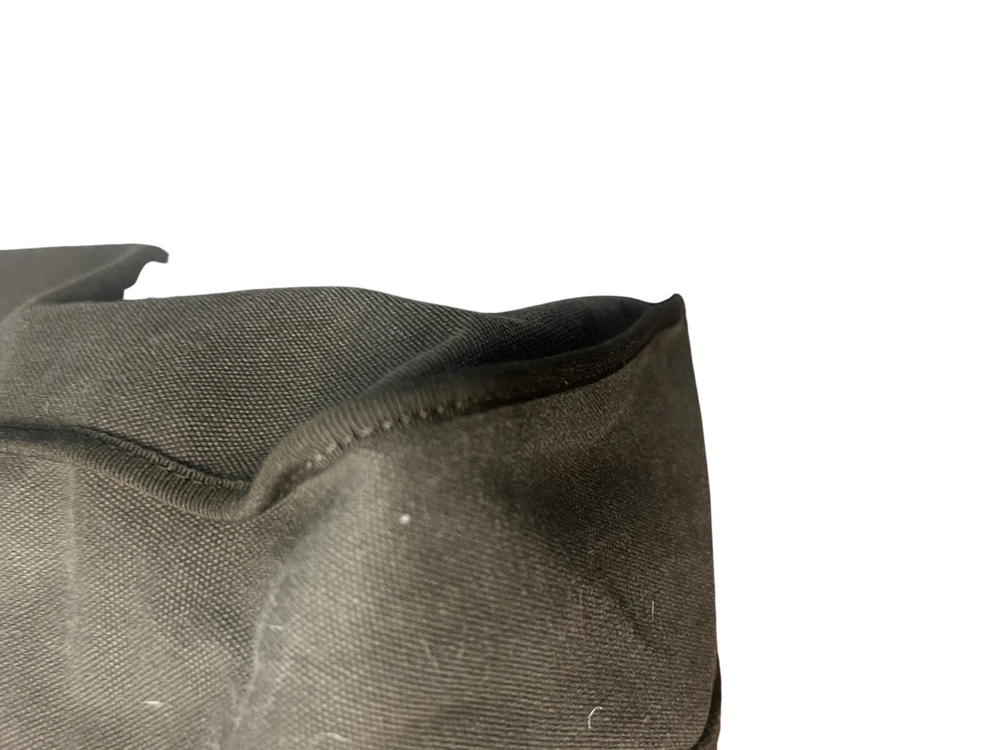 Authentic Valentino Garavani VLTN Logo Canvas Tote Khaki